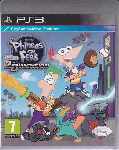 Phineas and Ferb Across the 2nd Dimension - Uden manual - PS3 (B Grade) (Genbrug)